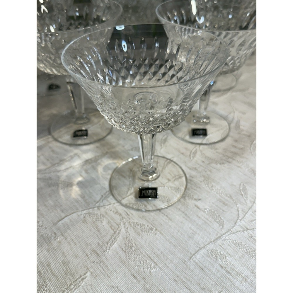 Mikasa Black Label Champagne/Tall Sherbets in the "Park Lane" pattern Set of 6